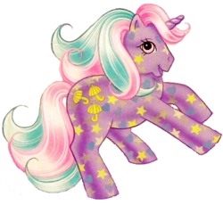 Size: 356x328 | Tagged: safe, artist:glownshowpony, dazzleglow, pony, unicorn, g1, female, glow 'n show ponies, simple background, solo, transparent background