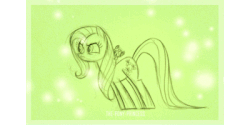 Size: 400x200 | Tagged: safe, artist:lauren faust, artist:the-pony-princess, edit, edited screencap, part of a set, screencap, fluttershy, g4, animated, female, solo