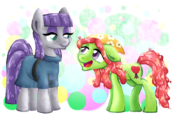 Size: 1024x692 | Tagged: safe, artist:snowzahedghog, maud pie, tree hugger, g4