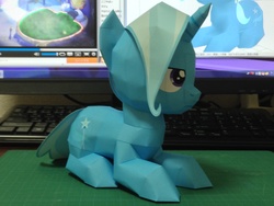 Size: 3264x2448 | Tagged: safe, artist:robi, trixie, pony, unicorn, g4, female, high res, mare, papercraft