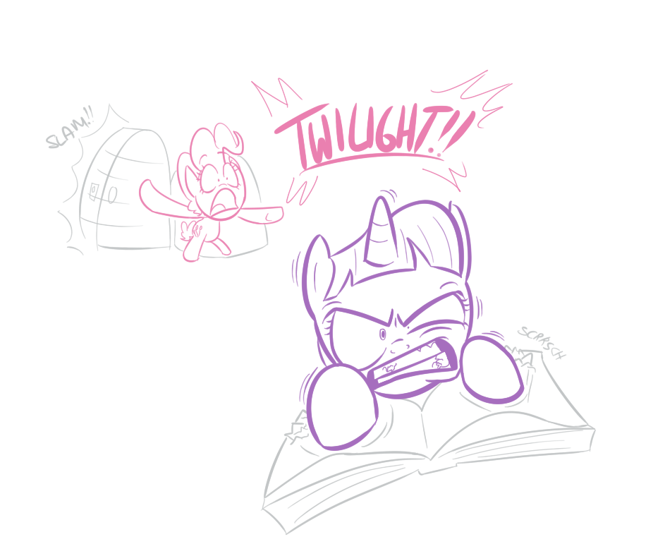 Safe Artist Shoutingisfun Pinkie Pie Twilight Sparkle