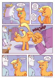 Size: 1280x1810 | Tagged: safe, artist:raph13th, applejack, bulk biceps, comic:built for power, g4, ask, bucking, comic, tumblr