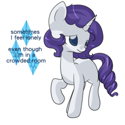 Size: 1000x1000 | Tagged: safe, artist:rue-willings, part of a set, rarity, pony, unicorn, g4, female, mare, missing cutie mark, simple background, solo, text, transparent background