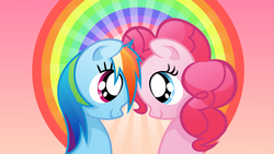 Size: 2732x1536 | Tagged: safe, artist:atmospark, artist:misterdavey, pinkie pie, rainbow dash, cupcakes hd, fanfic:cupcakes, g4, cute, daaaaaaaaaaaw, dashabetes, diapinkes, female, fridge horror, lesbian, misterdavey is trying to murder us, rainbow, ship:pinkiedash, shipping, the implications are horrible, things are not like what they seem, this will end in death, this will end in tears, this will end in tears and/or death