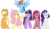 Size: 6000x3445 | Tagged: safe, artist:crunchnugget, applejack, fluttershy, pinkie pie, rainbow dash, rarity, twilight sparkle, earth pony, pegasus, pony, unicorn, g4, 2012, appletired, bloodshot eyes, creepypasta, eye twitch, female, flutterrage, gritted teeth, insanity, looking at you, mane six, mare, messy mane, mouth hold, pinkamena diane pie, psycho six, rainbow craze, rarisnap, run, simple background, slasher smile, snapplejack, spread wings, start running, stressity, transparent background, twilight snapple, unicorn twilight, vector, wings, wrong neighborhood, xk-class end-of-the-world scenario