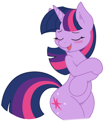 Size: 1500x1703 | Tagged: safe, artist:joey darkmeat, artist:vanilliepie, twilight sparkle, pony, unicorn, g4, adorasexy, bipedal, blushing, curvy, cute, eyes closed, female, mare, open mouth, open smile, sexy, simple background, smiling, solo, thighlight sparkle, twiabetes, unicorn twilight, vector, white background, wide hips