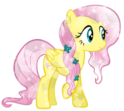 Size: 3546x3165 | Tagged: dead source, safe, artist:kibbiethegreat, fluttershy, crystal pony, pony, g4, crystallized, female, simple background, solo, transparent background, vector