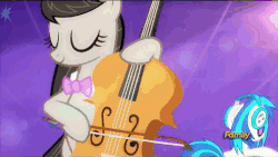 Size: 500x281 | Tagged: safe, screencap, dj pon-3, octavia melody, vinyl scratch, pony, g4, slice of life (episode), animated, female, perfect loop