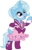 Size: 2064x3234 | Tagged: safe, artist:glitchking123, artist:pixelkitties, trixie, pony, unicorn, g4, alternate hairstyle, bipedal, clothes, dress, female, mare, simple background, socks, solo, transparent background, vector