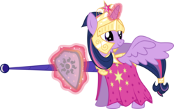 Size: 9552x6000 | Tagged: safe, artist:xenoneal, twilight sparkle, alicorn, pony, g4, absurd resolution, armor, female, helmet, jousting, lance, looking back, magic, mare, shield, simple background, smiling, solo, spread wings, telekinesis, transparent background, twilight sparkle (alicorn), vector