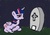 Size: 462x320 | Tagged: safe, artist:star island, twilight sparkle, alicorn, pony, g4, female, grave, gravestone, immortality blues, implied death, mare, sad, twilight sparkle (alicorn), twilight will outlive her friends