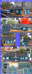Size: 2192x5000 | Tagged: safe, artist:lonewolf3878, canterlot, model, model train, train station