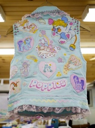 Size: 762x1024 | Tagged: safe, artist:lithefidercreatures, g3, care bears, clothes, irl, lady lovely locks, photo, popples, vest