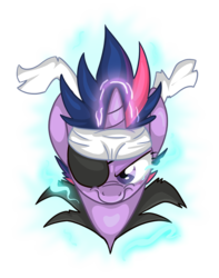 Size: 800x1013 | Tagged: safe, artist:secoh2000, twilight sparkle, g4, bandage, bandana, eyepatch, female, future twilight, solo