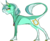 Size: 1280x1041 | Tagged: safe, artist:thepoisonjackal, lyra heartstrings, classical unicorn, pony, unicorn, g4, clover, female, four leaf clover, horn, jewelry, leonine tail, necklace, solo