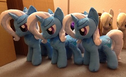 Size: 1280x778 | Tagged: safe, artist:aikawaiishop, derpy hooves, trixie, pegasus, pony, g4, female, irl, mare, photo, plushie