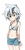 Size: 300x600 | Tagged: dead source, safe, artist:baekgup, oc, oc only, oc:sunny daze, human, barely pony related, belly button, bikini, bikini top, blushing, cleavage, clothes, female, humanized, humanized oc, midriff, shorts, solo, swimsuit