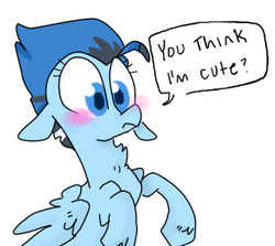 Size: 356x317 | Tagged: source needed, safe, artist:meowing-ghost, oc, oc only, bird pone, blue jay, pegasus, pony, solo