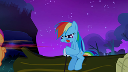 Size: 1280x720 | Tagged: safe, screencap, rainbow dash, scootaloo, g4, sleepless in ponyville, marshmallow, smear frame