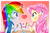 Size: 2000x1338 | Tagged: safe, artist:vixelzf, fluttershy, rainbow dash, equestria girls, g4, blushing, female, heart, ice cream sundae, lesbian, ship:flutterdash, shipping