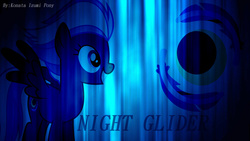 Size: 969x545 | Tagged: safe, artist:brunoprower500, night glider, pegasus, pony, g4, show accurate, wallpaper