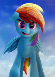 Size: 1500x2100 | Tagged: safe, artist:anttosik, rainbow dash, g4, female, solo