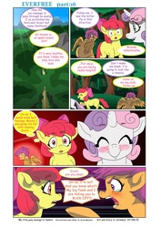 Size: 1600x2261 | Tagged: safe, artist:jeremy3, apple bloom, scootaloo, sweetie belle, earth pony, pony, comic:everfree, g4, angry, comic, crying, cutie mark crusaders, everfree forest, tears of anger