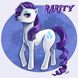 Size: 2449x2449 | Tagged: safe, artist:syney, rarity, pony, unicorn, g4, female, high res, mare, solo