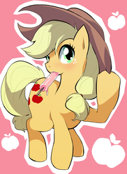 Size: 800x1099 | Tagged: safe, artist:karmirafox, applejack, g4, female, solo