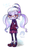 Size: 523x900 | Tagged: safe, artist:weiliy, sugarcoat, human, equestria girls, g4, my little pony equestria girls: friendship games, chibi, clothes, crystal prep academy uniform, female, glasses, school uniform, solo, sugarcute