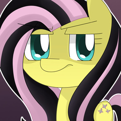 Size: 1024x1024 | Tagged: safe, artist:dawning-bloom, fluttershy, g4, emo, emoshy, female, solo