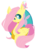 Size: 890x1157 | Tagged: safe, artist:o0scarlett0o, fluttershy, butterfly, g4, female, solo