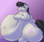 Size: 951x889 | Tagged: safe, artist:093, octavia melody, earth pony, pony, g4, belly, belly button, blushing, butt, chubby cheeks, fat, fatavia, female, impossibly large belly, impossibly large butt, mare, morbidly obese, obese, plot, rolls of fat, solo, the ass was fat, treblebutt