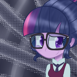 Size: 2000x2000 | Tagged: dead source, safe, artist:artypaints, sci-twi, twilight sparkle, equestria girls, g4, my little pony equestria girls: friendship games, clothes, female, glasses, high res, solo, uniform