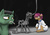 Size: 1280x896 | Tagged: safe, artist:slouping, oc, oc only, oc:colonel ironside, oc:crystal eclair, oc:dr pear, cyborg, earth pony, pony, unicorn, fallout equestria, fallout equestria: influx, cigarette, clothes, dark lighting, endoskeleton, lab coat, ministry of awesome, scar, smoking, terminator