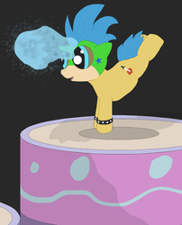 Size: 593x734 | Tagged: safe, artist:lizuka, pony, unicorn, koopalings, larry koopa, ponified, solo, super mario bros.