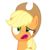 Size: 2000x2000 | Tagged: safe, artist:cheezedoodle96, applejack, earth pony, pony, g4, .svg available, confused, face, female, high res, simple background, solo, svg, transparent background, vector