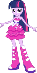 Size: 3621x7208 | Tagged: safe, artist:sugar-loop, twilight sparkle, equestria girls, g4, bare shoulders, clothes, dress, fall formal outfits, female, simple background, sleeveless, solo, strapless, transparent background, twilight ball dress, vector