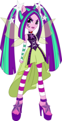 Size: 4991x9766 | Tagged: safe, artist:sugar-loop, aria blaze, equestria girls, g4, my little pony equestria girls: rainbow rocks, absurd resolution, box art, fin wings, ponied up, sandals, simple background, transparent background, vector