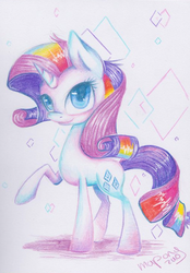 Size: 515x742 | Tagged: safe, artist:mapony240, rarity, g4, female, solo, traditional art