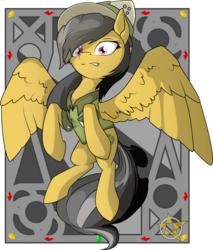 Size: 2225x2613 | Tagged: safe, artist:amberpendant, daring do, g4, female, floating, high res, solo