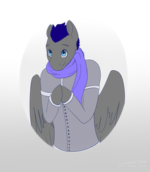 Size: 500x571 | Tagged: safe, artist:jennaforever77, oc, oc only, oc:night air, anthro, anthro oc, clothes, i like the eyes, solo
