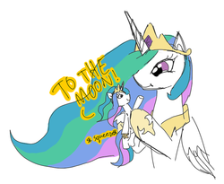 Size: 704x576 | Tagged: safe, artist:artylovr, princess celestia, g4, female, plushie, squeeze me celly, to the moon, toy