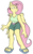 Size: 767x1253 | Tagged: safe, artist:silverscarf, derpibooru exclusive, fluttershy, anthro, plantigrade anthro, g4, belt, belt buckle, clothes, feet, female, sandals, shorts, solo, tank top, toes