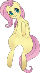 Size: 651x1200 | Tagged: safe, alternate version, artist:oouichi, fluttershy, pegasus, pony, g4, cute, female, happy, sfw version, shyabetes, simple background, sitting, smiling, solo, transparent background