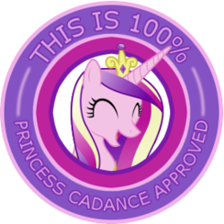 Size: 270x270 | Tagged: safe, artist:hawk9mm, princess cadance, pony, g4, approval, eyes closed, female, open mouth, reaction image, seal of approval, simple background, smiling, solo, transparent background