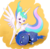 Size: 2000x1941 | Tagged: safe, artist:haretrinity, princess celestia, princess luna, g4, crossover, inside out, joy (inside out), pixar, sadness (inside out), simple background, transparent background