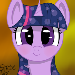 Size: 2000x2000 | Tagged: safe, artist:strobeponi, twilight sparkle, g4, female, high res, smiling, solo