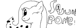 Size: 320x120 | Tagged: safe, artist:elusive, oc, oc only, oc:squid pone, 1000 hours in miiverse, doodle, miiverse, splatoon