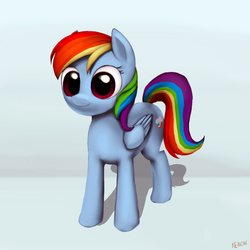Size: 2000x2000 | Tagged: safe, artist:n3moni, rainbow dash, g4, big eyes, dilated pupils, face of mercy, female, high res, pupils, solo